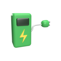 Electric Power station 3d icon and symbol concept. render object png