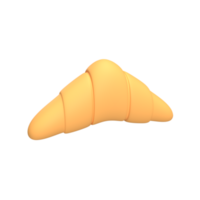 ilustração de renderização 3d de pão png