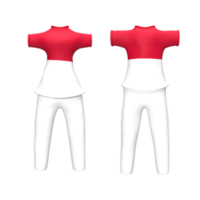 modèle de conception de t-shirt modèle de drapeau de pays. modèle de conception uniforme. illustration de rendu 3d png