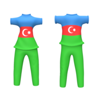 padrão de bandeira do país de modelo de design de t-shirt. modelo de design uniforme. ilustração de renderização 3D png