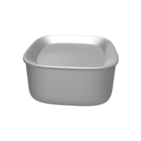 blanco kan voor Product model. 3d geven illustratie png