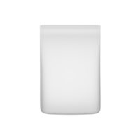 emballage blanc vierge pour la maquette du produit. illustration de rendu 3d png