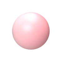 Color gradient sphere. 3d render png