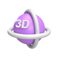 3d rotera se . återges objekt illustration png