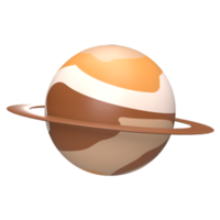 3D Planet Jupiter. gerenderte Objektillustration png