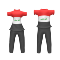 modèle de conception de t-shirt modèle de drapeau de pays. modèle de conception uniforme. illustration de rendu 3d png