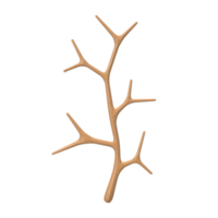 Dry twig. 3d render png