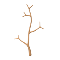 Dry twig. 3d render png