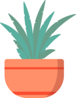 green house plant in aesthetic terracotta pot png