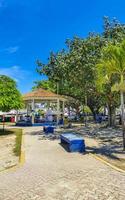 Playa del Carmen Quintana Roo Mexico 2022 Typical street road and cityscape of Playa del Carmen Mexico. photo