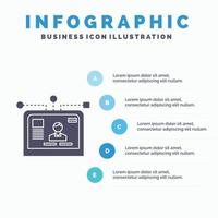 interface. website. user. layout. design Infographics Template for Website and Presentation. GLyph Gray icon with Blue infographic style vector illustration.