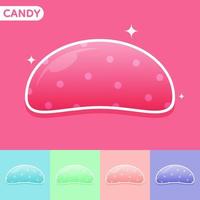 Set of Cute colourful candy, Vector, Illustration. vector