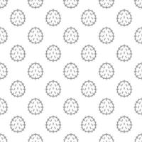 Rambutan seamless pattern background . vector