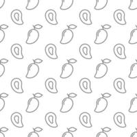 Mango seamless pattern background . vector