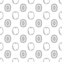 Kiwi seamless pattern background . vector