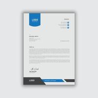 Letterhead design, company and creative letterhead design vector