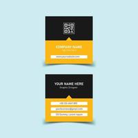 Square business card design vector