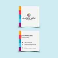 Square business card design vector