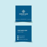 Square business card design vector