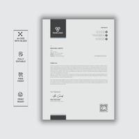 Letterhead design, company and creative letterhead design vector