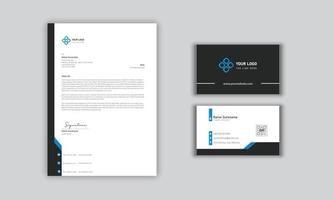 Elegant Business Card With Letterhead design vector