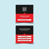 Square business card design vector