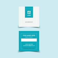 Square business card design vector