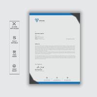 Letterhead design, company and creative letterhead design vector