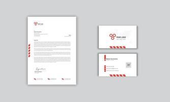 Elegant Business Card With Letterhead design vector