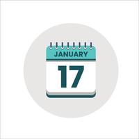 icono de fecha del calendario. icono del día del mes. fecha del programa del evento. hora de la cita. agenda del planificador, calendario del mes de enero y planificador de tiempo. recordatorio del día. icono de vectores