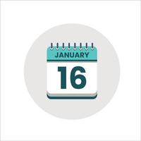 icono de fecha del calendario. icono del día del mes. fecha del programa del evento. hora de la cita. agenda del planificador, calendario del mes de enero y planificador de tiempo. recordatorio del día. icono de vectores