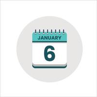 icono de fecha del calendario. icono del día del mes. fecha del programa del evento. hora de la cita. agenda del planificador, calendario del mes de enero y planificador de tiempo. recordatorio del día. icono de vectores