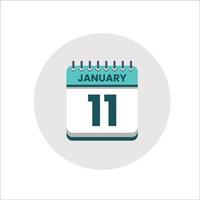 icono de fecha del calendario. icono del día del mes. fecha del programa del evento. hora de la cita. agenda del planificador, calendario del mes de enero y planificador de tiempo. recordatorio del día. icono de vectores