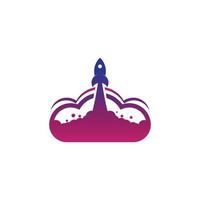 Rocket Vector icon design illustration Template
