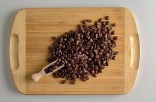 A blend of roasted Arabica and Robusta coffee beans of the highest quality. photo