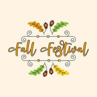 Fall Festival element Vector design illustration