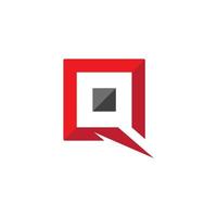 Q Letter icon vector