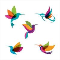 Humming bird Vector icon design illustration