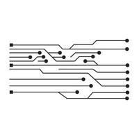 Computer vector background with circuit