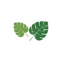 tropical leaf Vector icon design illustration