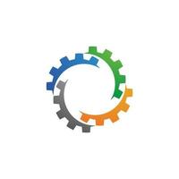 Gear vector icon illustration design