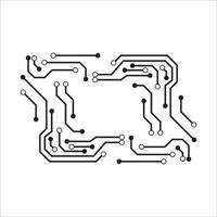 Computer vector background with circuit
