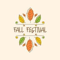 Fall Festival element Vector design illustration