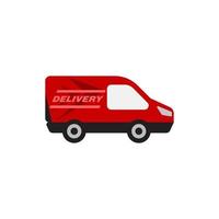 Fast shipping delivery truck vector