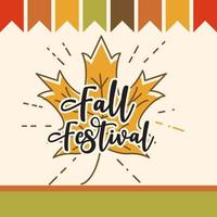 Fall Festival element Vector design illustration