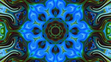 Wonderful Kaleidoscope Backgrounds Created From Colorful Ink Paint Spread photo