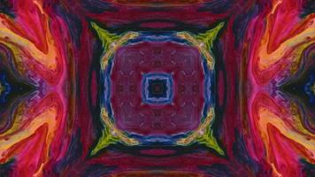 Wonderful Kaleidoscope Backgrounds Created From Colorful Ink Paint Spread photo