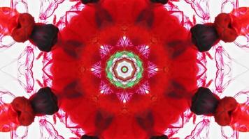 Wonderful Kaleidoscope Backgrounds Created From Colorful Ink Paint Spread photo