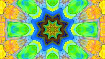 Wonderful Kaleidoscope Backgrounds Created From Colorful Ink Paint Spread photo