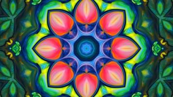 Wonderful Kaleidoscope Backgrounds Created From Colorful Ink Paint Spread photo